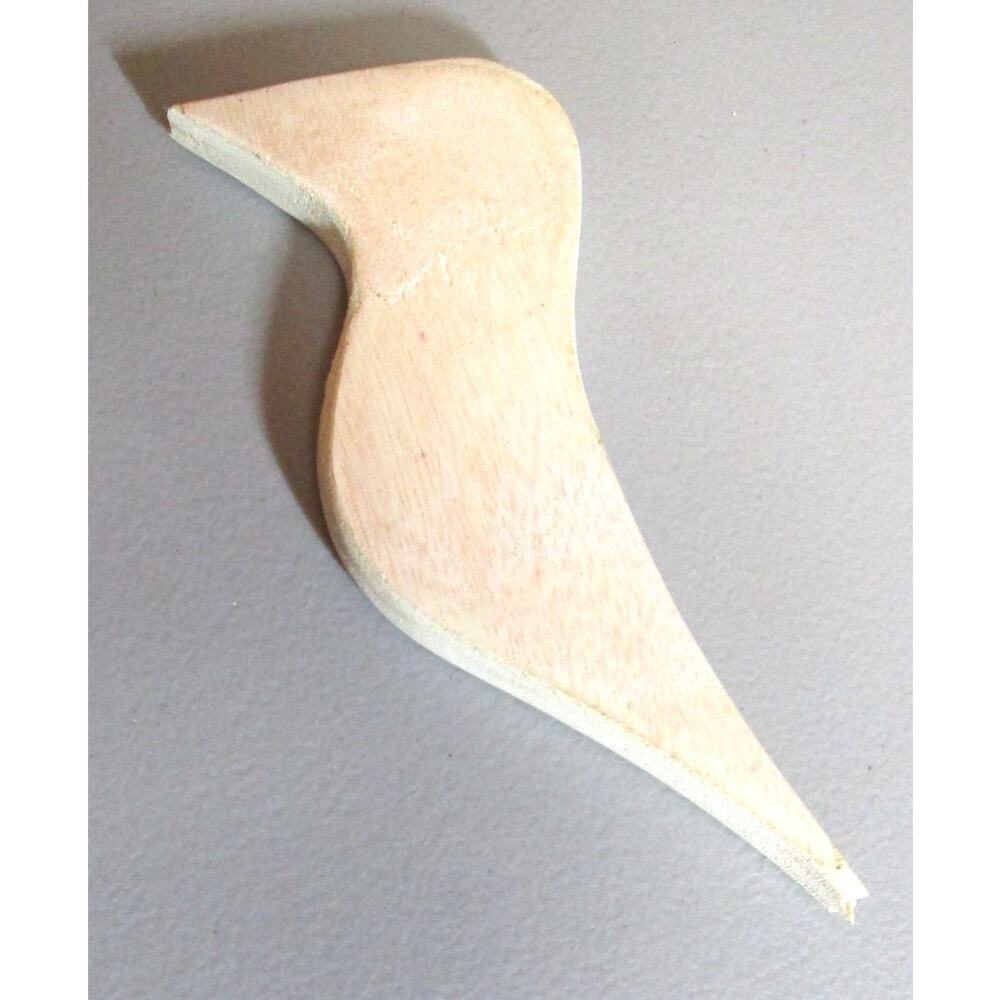 Wood Bird Craft Blank 7” Unfinished Shape for Woodpecker Parrot Toucan DIY